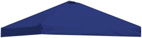 MQoutdoor Pop up Canopy Tent Replacement Top only Suitable for Straight Leg Without Central Pole Canopy, Width of 118x118 inches, excluding Tent Frame, Dark Blue