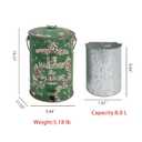 Rustic Metal Trash Can with Lid and Pedal Farmhouse Step-On Garbage Can Vintage Distressed Design Recycling Waste Bin with Removable Inner Bucket & Wooden Handle for Home Yard Kitchen Bathroom 8 Liter