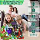 100 Pcs 0.8 Inch Magnetic Blocks – Magnet Toys for Kids, Magnetic Block Cubes, Stackable Learning Magnets, School STEM Playsets and Birthday Gifts for Boys and Girls Ages 3+ (Theme:Cave)