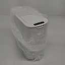 TIPGO Automatic Motion Sensor Bathroom Trash Can with Lid, 2.6 Gallon Touchless Trash Bin, Smart Garbage Can Plastic Slim Wastebasket for Bedroom, Office, Dorm (White)