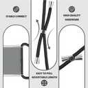 YESPURE for Google Pixel 7 Clear Lanyard Case Adjustable Shoulder Neck Crossbody Strap Phone Cover Women Girls Soft Slim Bumper Shockproof Protective Mobile Case for Pixel 7 - Black