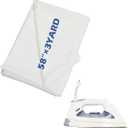 Tegeme 58 x 108 Soft and Stable White 100% Polyester Stabilizer Single Sided Interfacing Fabric for Fabric Sewing and DIY Crafts Supplies