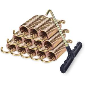 Trampoline Springs Replacement 3.5" to 8.5" Galvanized Steel Heavy Duty High Tensile Universal Trampoline Accessories with T-Hook Tool, 12 to 48 Pack