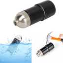 512Hz Transmitter Remote Sonde for Pipeline Sewer Inspection, ABS Portable Pipe Locator for Fast Detection Lightweight Suitable for Sewage and Water Supply with Connector Steel