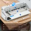 Mxmoonant Electric Creasing Machine Plus with 2X Creasing, 2X Perforating, 2X Cutting Blades, 25r/min Paper Creaser Perforator Cutter Folder for Greeting Cards Invitations Tickets 470mm 110V