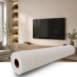 Beige Travertine Peel and Stick Wallpaper, 23.6 x 118 in