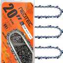 NEO-TEC 20 Inch Chainsaw Chain 0.325" Pitch, 0.063" Gauge, 81 Drive Links Fits For MS291, MS271, MS261 and More- 26RS81, 26RM381 (3 Chains)
