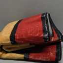 Drydiet 56 x 26 Inch Hearth Rug Fireplace Mat Rectangular Berry Wool Resistant Wool Rug Durable Soft Floor Protection Accent for Fireplace Hearth Living Room or Cabin Decor