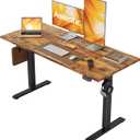 Agilestic Electric Standing Desk, 48 x 24 Inches Height Adjustable, Sit Stand Up for Work Office Home, Ergonomic Rising Computer Table With Memory Preset, Rustic Brown