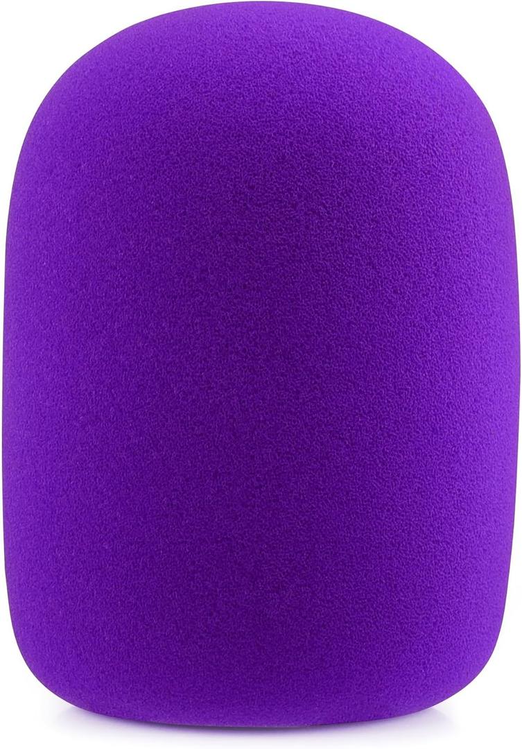LEFXMOPHY Purple Windscreen for Rode Podmic Procaster Podcaster NT1 NT1-A NT2-A NT-USB K2 NT1000 NT2000 Pop Filter Replacement Foam Cover Pod Mic WS2 Microphone Wind screen