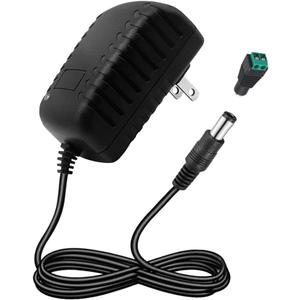24V 1A Power Supply AC Adapter 100-240V AC to DC Converter 24 Volt 1 Amp 1000mA Switching Power Adapter 5.5x2.5/2.1mm Plug for LED Strip Light CCTV Camera