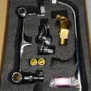 Wall Mount Faucet 8 Inch Center Commercial Kitchen Faucet, 12 Inches Swivel Spout Wall Mounted Restaurant Sink Faucets 2 Handle Commercial Faucets for Laundry Utility(Polished,12")