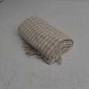Americanflat 50x60 Throw Blanket - Soft and Breathable Cotton Throw Blanket for Couch, Bed, Chair - Decorative Blanket Perfect for Home, Office, or Outdoor Use - Cream and Beige Houndstooth Blanket