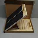 Slant Board for Calf Stretching, Adjustable Wooden Incline Board with Anti-Slip EVA Base, 300LB Capacity Portable Calf Stretcher for Physical Therapy, Squats, Ankle & Heel Support at Home/Gym