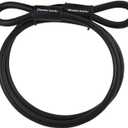 Master Lock 72DPF Steel Cable with Looped Ends, 15 ft. Long, 1 Pack, Black