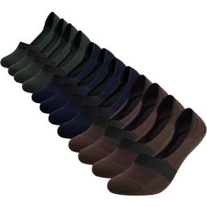 2 x COOLMATE GLOBAL 6 Pack No Show Men Socks, Low Cut Ankle Sock Moisture Wicking