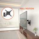 Amazon Basics Full Motion Articulating TV Wall Mount with Tilt Swivel, Extends 16 inches, VESA 200x200, for 12" to 40" TVs, 40 lbs, Black