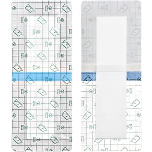 Waterproof Incision Bandages for Knee Replacement Knee Surgery Recovery Shower Cover Large Wound Shower Protector Adheisve Island Dressing Bandaid 4 x 6 Inch (Pack of 14)