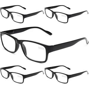 Gaoye Reading Glasses Men/Women, Eyeglasses, Blue Light Readers for Men/Women, Computer Eye Glasses, Cheaters +1.5 Pack of 5