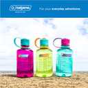 Nalgene 16 oz Narrow Mouth Water Bottle | Slim Cup Holder Size, BPA-Free, Durable & Leak Proof, Lightweight Travel Bottle, Purple