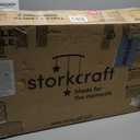 Storkcraft Morningside Changing Table (Hazelnut) – GREENGUARD Gold Certified Baby Changing Table, Includes Waterproof Diaper Changing Pad, Easy 30-Minute Assembly, 2 Open Shelves for Storage