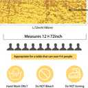 12 Packs 12 X 72 Inch Gold Sequin Table Runner Glitter Dining Table Runner for Birthday Wedding Engagement Bridal Baby Shower Bachelorette Holiday Celebration Party Supplies Decorations (Gold)