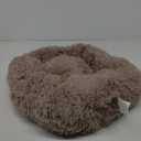 Bedsure Calming Dog Bed for Small Dogs - Donut Washable Small Puppy Bed, 23 inches Anti-Slip Round Fluffy Plush Faux Fur Large Cat Bed, Fits up to 25 lbs Pets, Camel