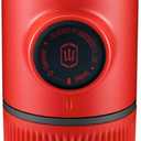WACACO Nanopresso Portable Espresso Maker, Upgrade Version of Minipresso, 18 Bar Pressure, Mini Travel Coffee Machine, Manually Operated, Perfect for Camping and Hiking, Red