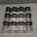 TUZAZO 6 Oz Plastic Container Jars with Lids BPA Free, Empty Round Clear Cosmetic Containers Plastic Slime Jars for Lotion, Cream, Ointments, Body Butter, Makeup, Travel Storage (12 Pack)