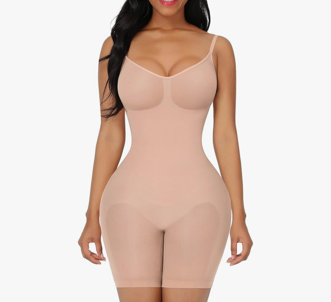 FeelinGirl Shapewear Bodysuit for Women Tummy Control Body Shaper Seamless Faja Sculpting Snatched Waist Body Suit XL - XXL