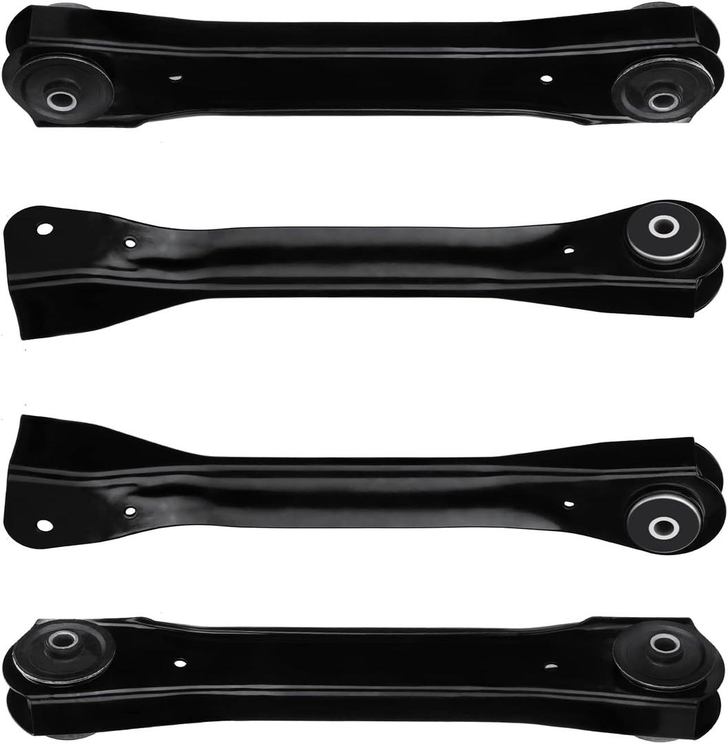 4PCS for 1997-2006 Jeep Wrangler TJ Front Upper & Lower Control Arms, Models w/Coil Spring Suspension K620244 K640734