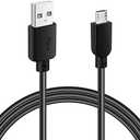 Micro USB Cable 2 Feet, 2.4A Fast Charging & Sync Android Charger, USB 2.0 A to Micro B 5-Pin Cord, Compatible with Samsung Galaxy S7 S6 Edge, Note 5 4, Sony PS4 Controller, Kindle, Fire TV and More