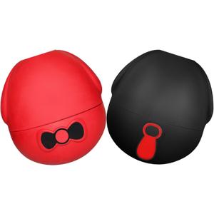 Yipetor 2P Dog Wobbly Toys, Frozen Treat Toy, Long-Lasting Interactive Dog Toy to Keep Your Pup Distracted, Dog Slow Feeder for Healthy Eating -for Large Dogs (Red+Black)