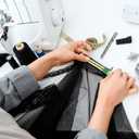 3 Pcs Sliding Gauge Measuring Tool Aluminum Expanding Sewing Gauge Button Guide Spacing Device 5-in-1 Quilting Ruler Measuring Tool Set for Crafting Sewing Beginner Supplies