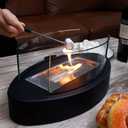 Tabletop Fire Pit, Portable Mini Ethanol FirePit, Fire Bowl Rubbing Alcohol Fireplace Table Top Bowl Long Burning Housewarming with Indoor/Outdoor/Garden Patio