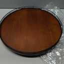 Farmhouse Oak 16" Lazy Susan Turntable Organizer for Cabinet, Round Wooden Lazy Susan Organization and Storage for Dining Table, Pantry, Kitchen, Countertop, Cupboard,Home Decor, Walnut Wood (16")