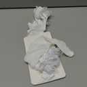 RSLOVE Women Fishnet Stockings Sexy Thigh High Pantyhose Women Tight Hosiery (One Size, White)