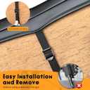 Golf Cart Seat Covers with Pockets for Club Car DS Pre-2000 Front Standard Seat Cushion,Cooling Mesh Fabric and Vinyl Leather Club Car Seat Covers,No Stapler Needed Replacement Front Seat Cover(Black)