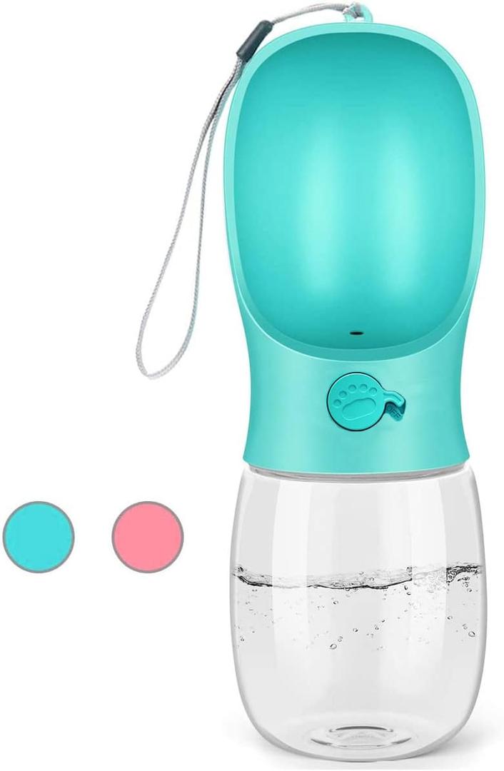 Kalimdor Dog Water Bottle, Leak Proof Portable Puppy Water Dispenser with Drinking Feeder for Pets Outdoor Walking, Hiking, Travel, Food Grade Plastic (12oz Blue) Kalimdor Dog Water Bottle, Leak Proof Portable Puppy Water Dispenser with Drinking Feeder for Pets Outdoor Walking, Hiking, Travel, Food Grade Plastic (12oz Blue)