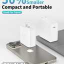 2 x iPhone 17 16 Charger, 45W USB C Charger Block & 100W USB-C Cable (2-Pack), PD3.0/PPS Fast Charging for iPhone 17 Air/16/15 Plus Pro Max, Galaxy, iPad, MacBook,Pixel, ETL-Certified,Ultra-Compact Design