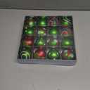 Christmas Decorations Ornaments for Tree - 16Pcs 2.4Inch Red and Green Glittering Hanging Ball Ornaments for Home Indoor Holiday Party Decor