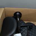 Cross Legged Office Chair, Ergonomic Criss Cross Design, Wide Comfy Desk Seat, ADHD Meditation Chair with Wheels, Adjustable Height Kneeling Chair with Back Support (Black)