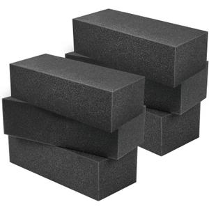 Frienda 6 Pack Fuel Cell Safety Foam Block 14 x 4 x 6 Inches Safety Racing Foam Insert Block Easy Installation for Prevent Fuel Sloshing of Gas, E85 and Methane Fuels(Black)