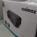 CUSIMAX Smokeless Grill, Electric Indoor Grill, 1500W Korean BBQ Grill with Non-stick Removable Grill/Griddle Plate, LED Smart Display & Tempered Glass Lid, Grey