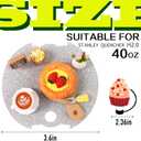 5 x Cup Lid Accessories for Stanley 40 Oz Cup With Silicone Straw Cap, Charms for Tumblers, Miniature Cake Pie & Coffee Decorations for Special Gifts