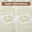 COCOER Waffle Bathroom Runner Rug, Super Absorbent Bath Mat, Machine Washable Non Slip Bath Rug with Tassels, Soft Bathroom Mat for Laundry Room Bedside Hallway, Cream White 17"x39" (Ivory)