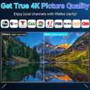 Digital TV Antenna for Smart TV Indoor, 2026 TV Antenna for Local Channels in 4K 1080P, Long Range HDTV Antenna with Magnetic Base & 360 Reception for Smart TVs, 10ft Coax Cable Easy Setup (Orange)