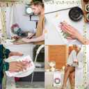 Chinoiserie Christmas Kitchen Towels, Pink Bow Coquette Christmas Tree Dish Towels for Kitchen Bathroom, Pink Christmas Hand Towels for Bathroom Kitchen, Grandmillennial Decor,16x24 Inches Set of 2