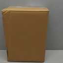 Bloomingville Decorative Half Moon Marble Mantel Clock, Beige and Black (10"W x 6"H)