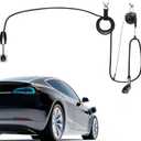 EV Charger Cable Retractor, Universal EV Charger Retractable Cable Management System, Garage Charging Cable Organizer for All Level 2 Chargers-Mounts to Ceiling and Wall
